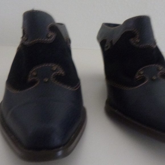 Women's western blue clog - Picture 4 of 5